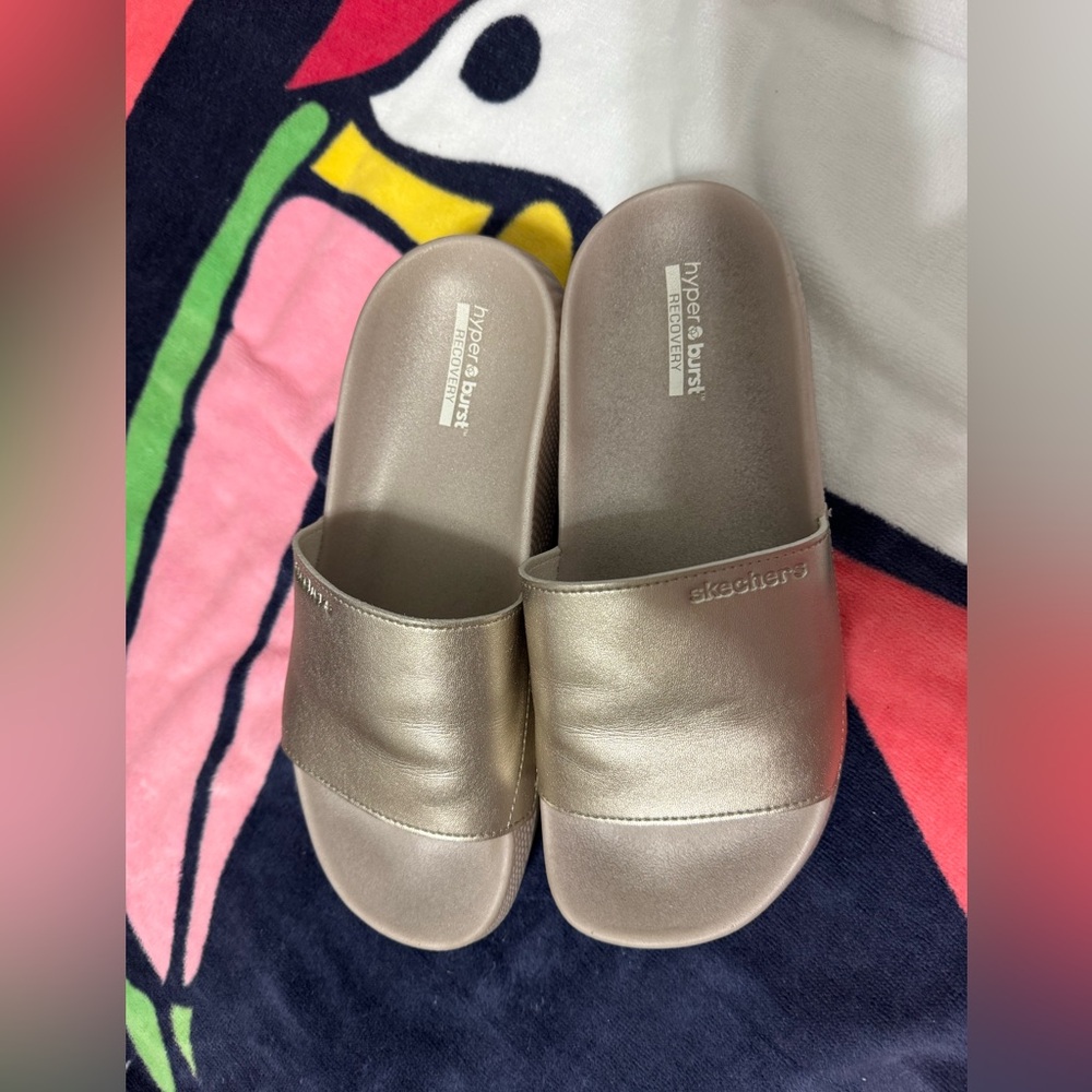 Skechers Gold Slide Sandals
